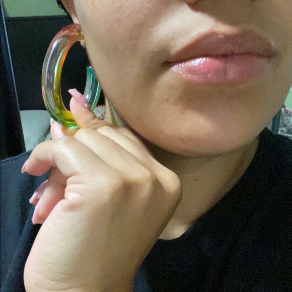 Rainbow earrings 💖 - Picture 4 of 4